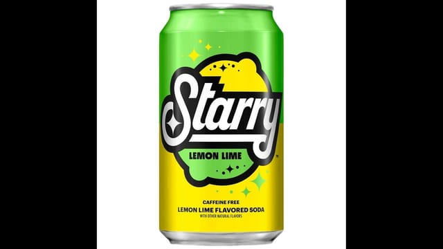 Can Starry Lemon Lime Soda.