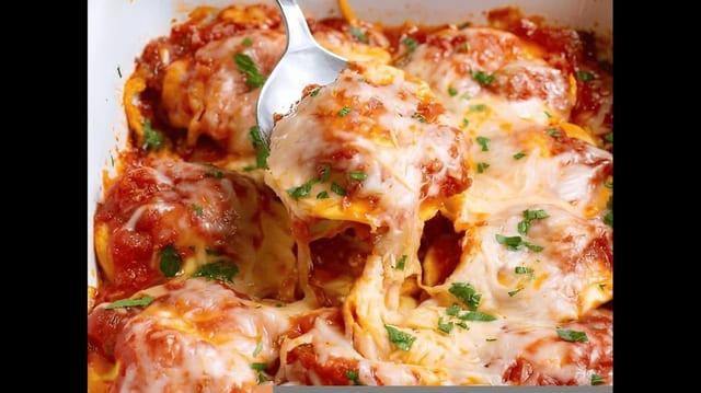 Baked Cheese Ravioli.