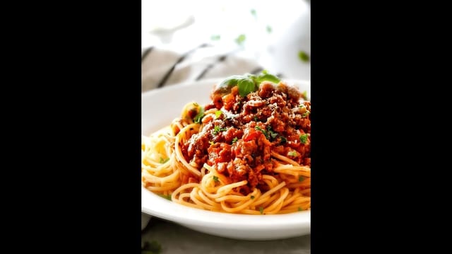 Pasta Meat Sauce.