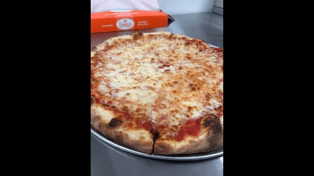 Large Pizza and Chicken Wings.